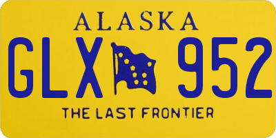 AK license plate GLX952