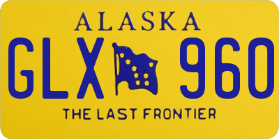 AK license plate GLX960