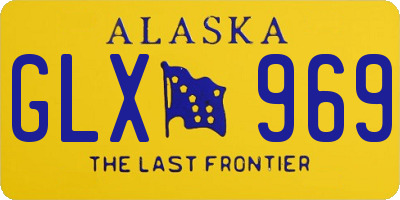 AK license plate GLX969