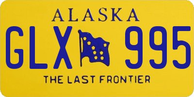 AK license plate GLX995