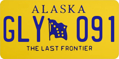 AK license plate GLY091