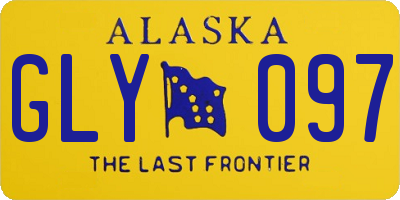 AK license plate GLY097