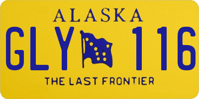 AK license plate GLY116