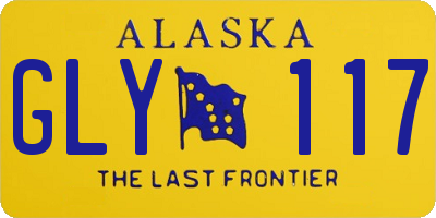 AK license plate GLY117