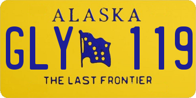 AK license plate GLY119