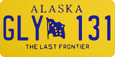 AK license plate GLY131