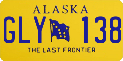 AK license plate GLY138