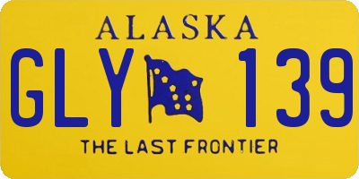 AK license plate GLY139