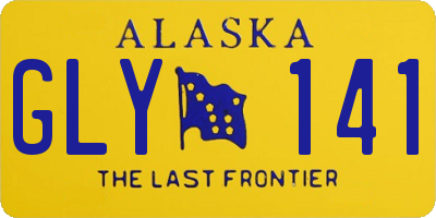 AK license plate GLY141