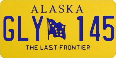 AK license plate GLY145