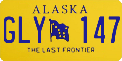 AK license plate GLY147