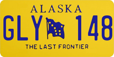 AK license plate GLY148