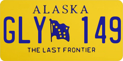 AK license plate GLY149