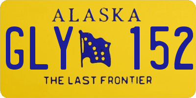 AK license plate GLY152