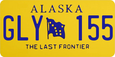 AK license plate GLY155