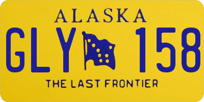 AK license plate GLY158