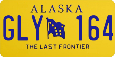 AK license plate GLY164