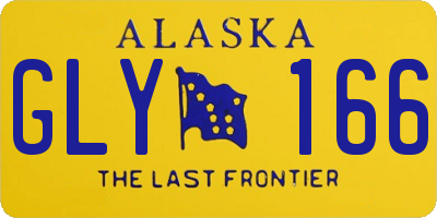 AK license plate GLY166