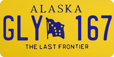 AK license plate GLY167
