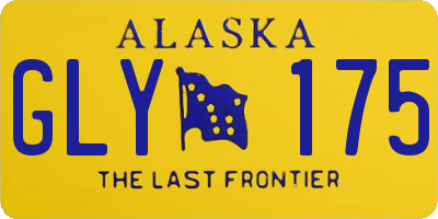 AK license plate GLY175