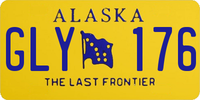 AK license plate GLY176