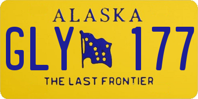 AK license plate GLY177