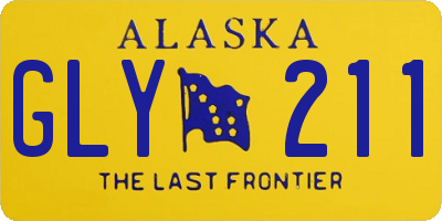 AK license plate GLY211