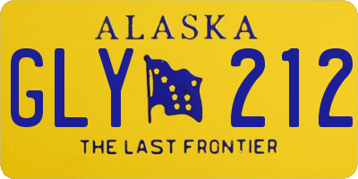 AK license plate GLY212