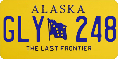 AK license plate GLY248