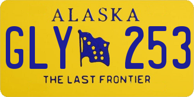 AK license plate GLY253