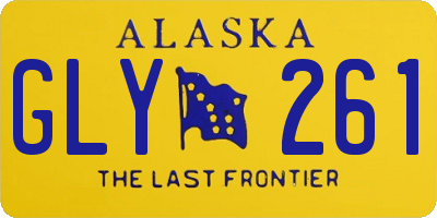 AK license plate GLY261