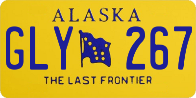 AK license plate GLY267