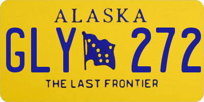 AK license plate GLY272