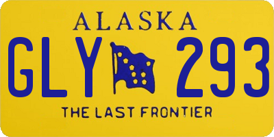 AK license plate GLY293