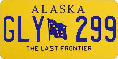 AK license plate GLY299