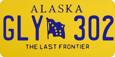 AK license plate GLY302