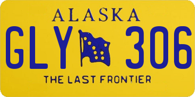 AK license plate GLY306