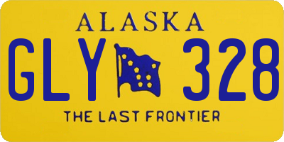 AK license plate GLY328