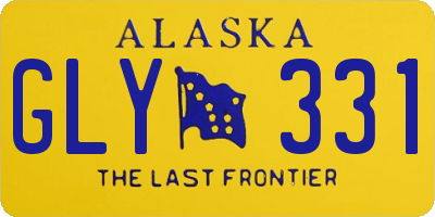 AK license plate GLY331