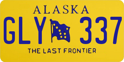 AK license plate GLY337