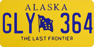 AK license plate GLY364