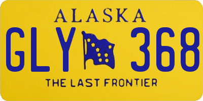 AK license plate GLY368