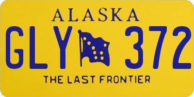 AK license plate GLY372
