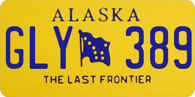AK license plate GLY389