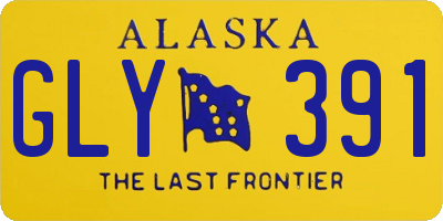 AK license plate GLY391