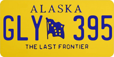 AK license plate GLY395