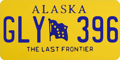 AK license plate GLY396
