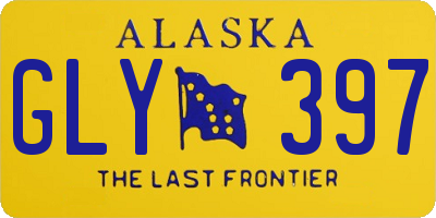 AK license plate GLY397
