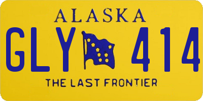 AK license plate GLY414