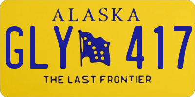 AK license plate GLY417
